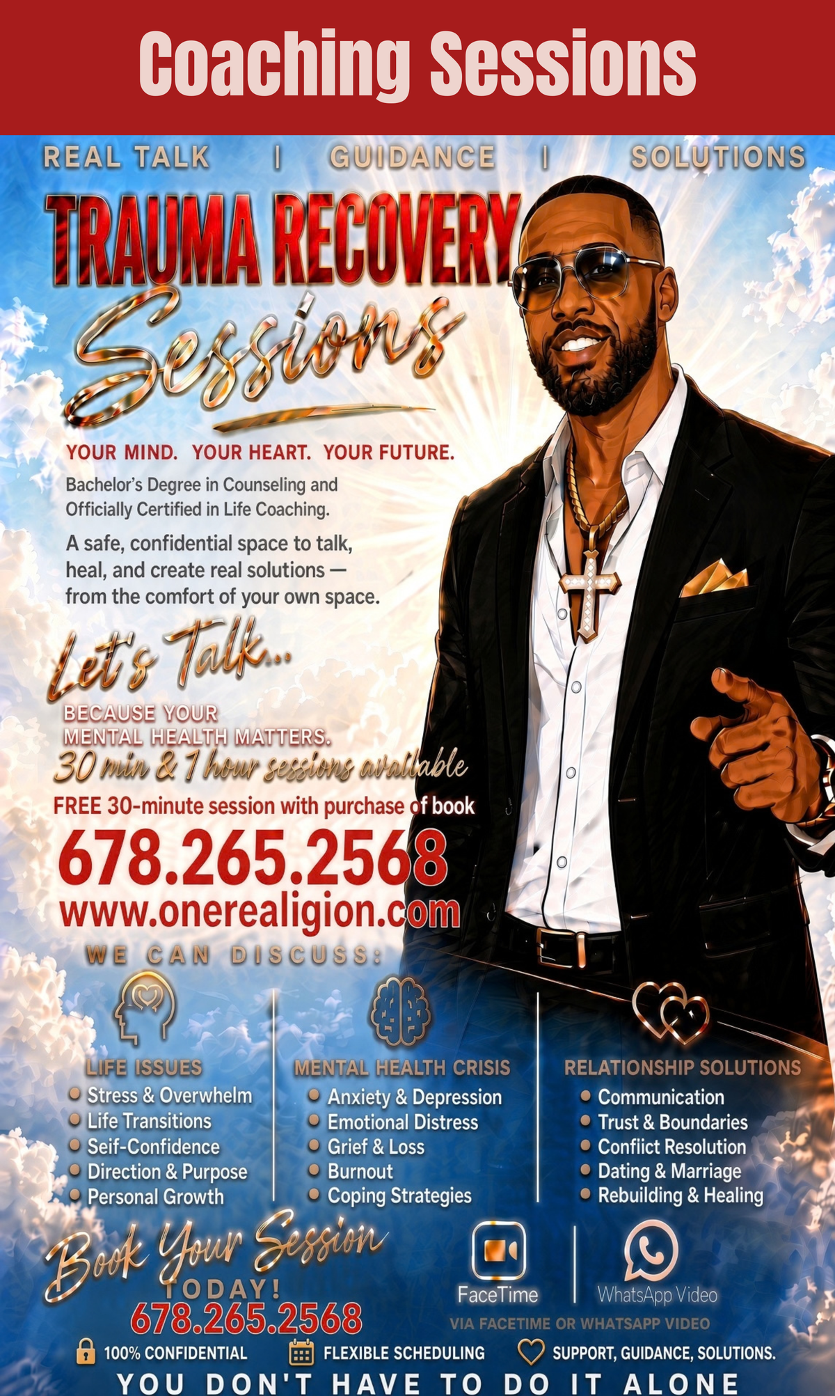 SPIRITUAL - EMOTIONAL - RELATIONSHIP TRAUMA RECOVERY THERAPY